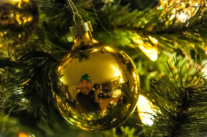  First self portrait in Christmas tree ornament. 